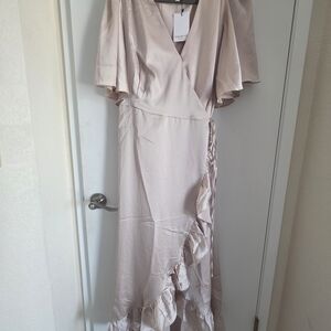 Sugarlips Blush High Low Wrap Dress